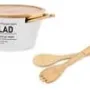 Saladeira com tampa e utensílios. Ardesto Midori, White (AR0964)