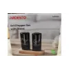 Salero y pimentero colocados sobre un soporte. Ardesto Midori, Black (AR0965)