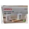 مجموعة ملح وفلفل على حامل Ardesto Midori, White (AR0966)