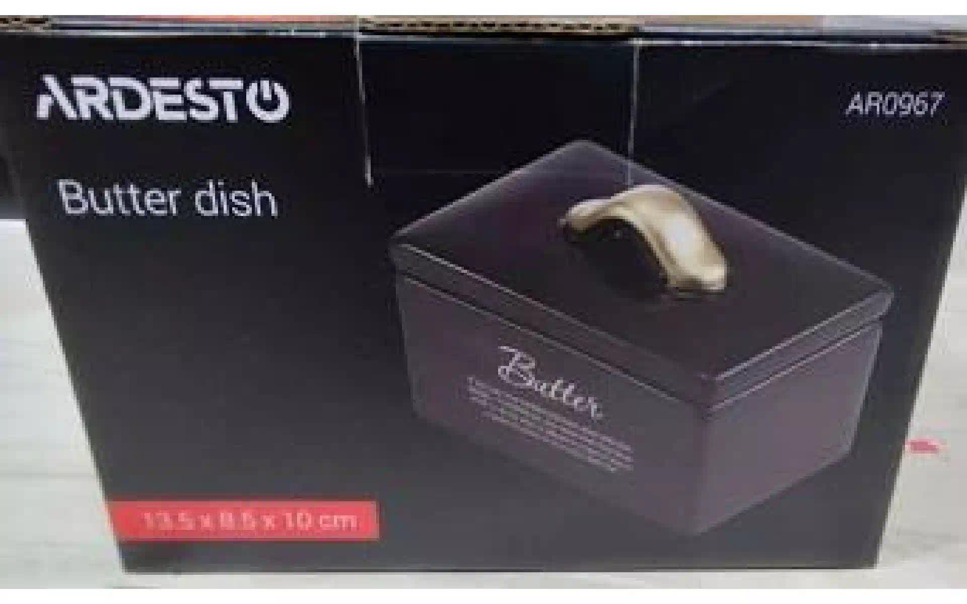Масленка Ardesto, 13.5 х 8.5 х 10 см, керамика (AR0967) Масленка Ardesto, 13.5 х 8.5 х 10 см, керамика (AR0967)