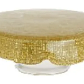 Ястие за торта Ardesto Golden Ice, Gold (AR5053)
