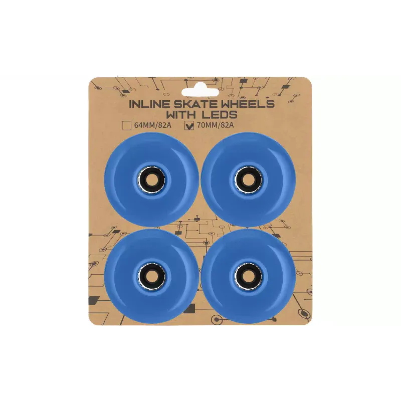مجموعة عجلات لأحذية التزلج Miqilong, Blue (LSW-RWL70-BLUE)