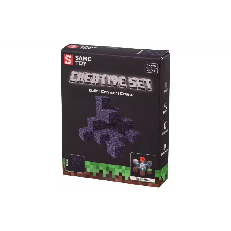مجموعة بناء مغناطيسية Same Toy Creative Set Obsidian (MCRAFT-4931-SM)
