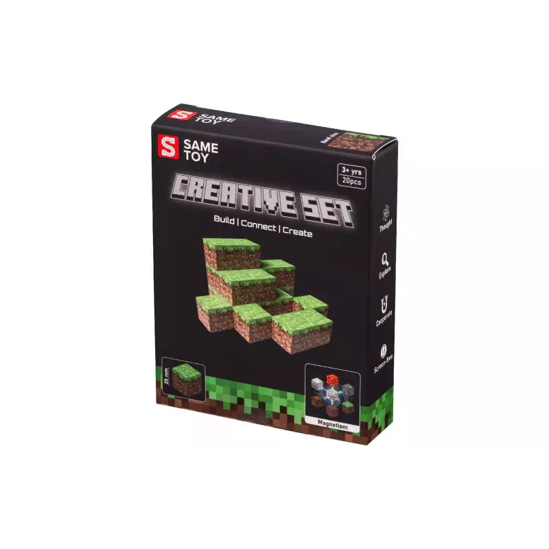 مجموعة بناء مغناطيسية Same Toy Creative Set Grass (MCRAFT-2002-SM)