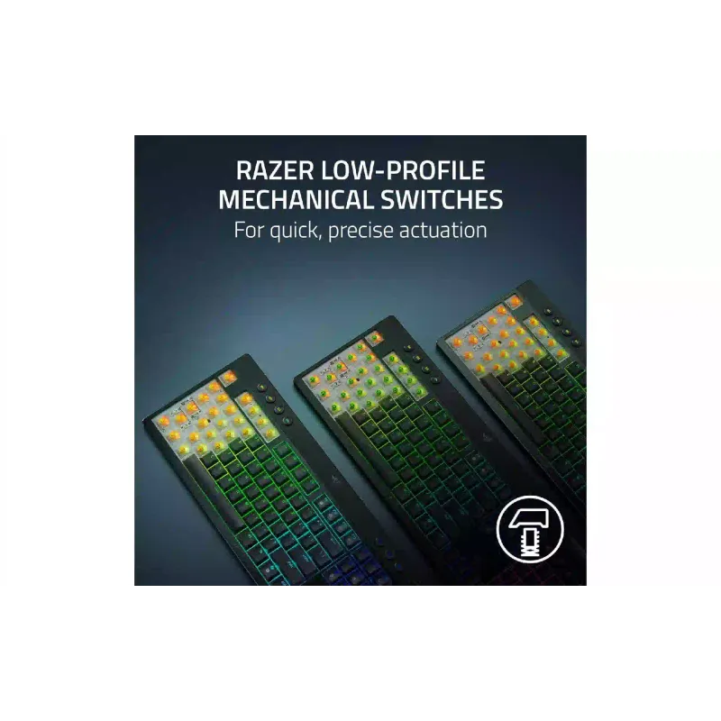 Μηχανικό πληκτρολόγιο Razer BlackWidow V4 Low-profile TKL HyperSpeed, Black (RZ03-05450500-R3M1)