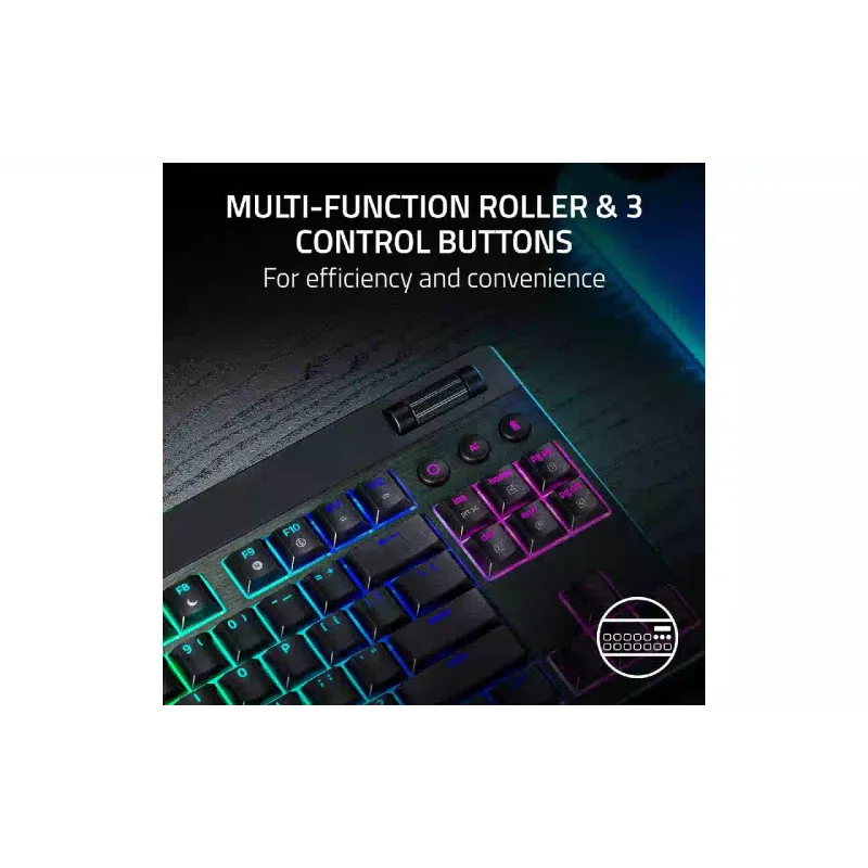 Μηχανικό πληκτρολόγιο Razer BlackWidow V4 Low-profile TKL HyperSpeed, Black (RZ03-05450500-R3M1)