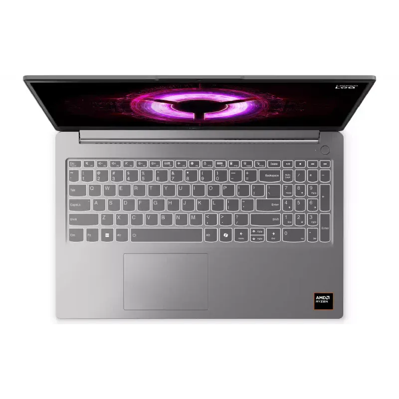 Ноутбук Lenovo LOQ 15.6" FHD/IPS 16Gb/512Gb/R5 150/RTX 3050-6/DOS Grey 15ARP10E (83S000ENRA)