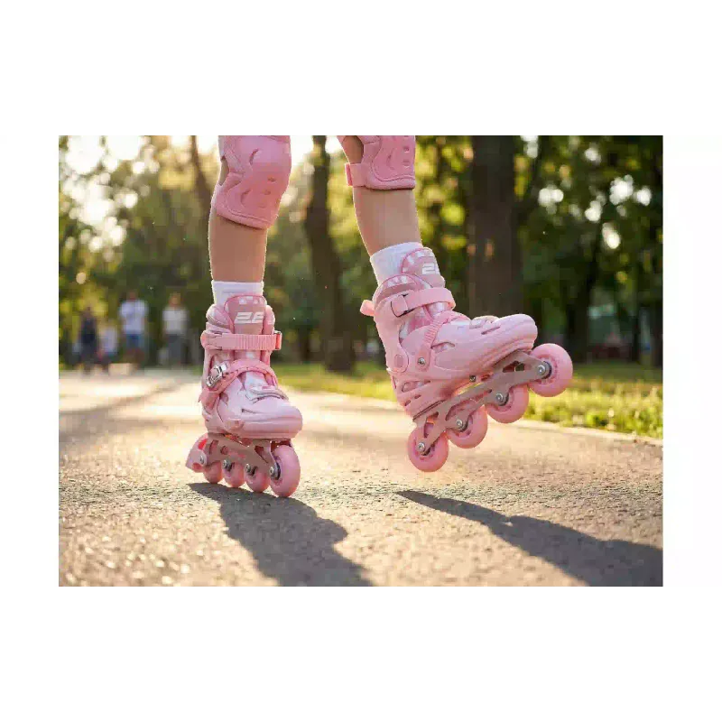 أحذية التزلج Miqilong Lumi 33-36, Pink (LSW-HA33-PINK)