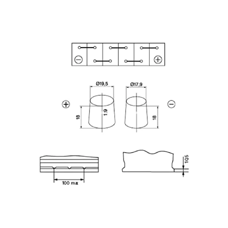 بطارية Bosch S4 12V 85Ah 800A R+ (0092S4E420)