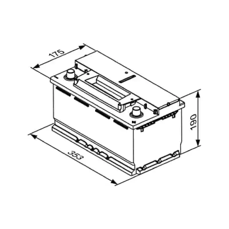 بطارية Bosch S4 12V 95Ah 850A R+ (0092S4E130)
