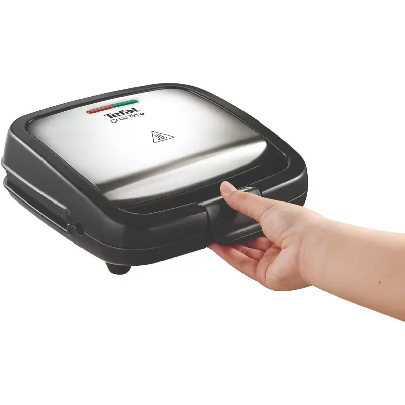 Sanduicheira Tefal Croc Time, Black/Silver (SM193D34)