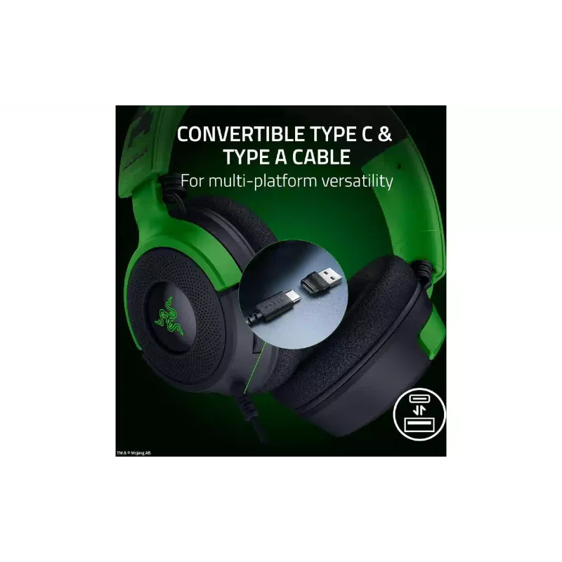 سماعة الرأس Razer Kraken V4 X Minecraft Edition (RZ04-05180200-R3M1)