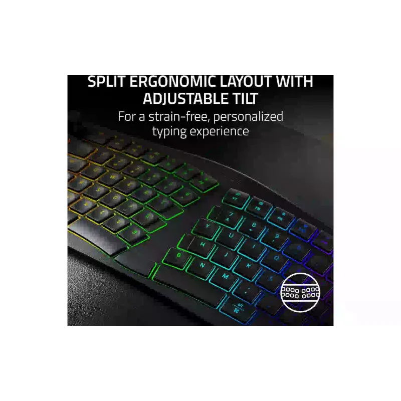Membrane keyboard Razer Pro Type Ergo (RZ03-05440100-R3M1), Black