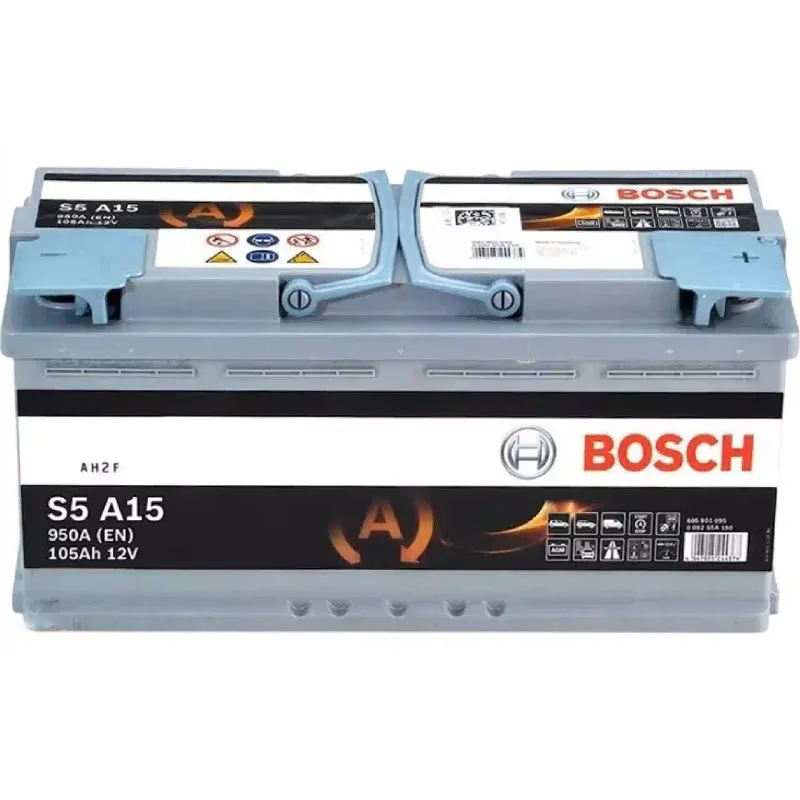 بطارية Bosch S5 AGM 12V 105Ah 950A R+ (0092S5A150)