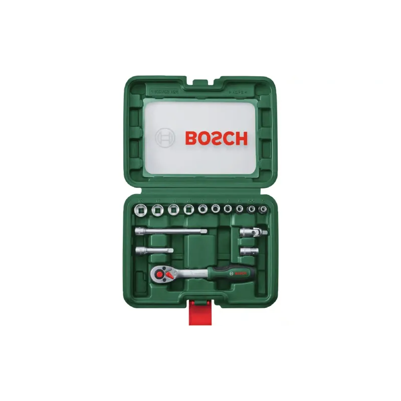 مجموعة من رؤوس المقبس مع السقاطة Bosch (1.600.A03.EG1)
