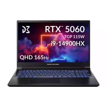 Computadora portátil Dream Machines, Black (RG5060-15UA30)
