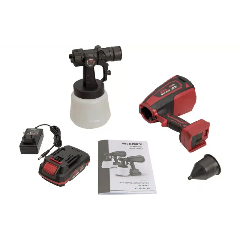 Pulverizador de tinta sem fio Vitals Master 18V 2Ah ES 1865с (243608)