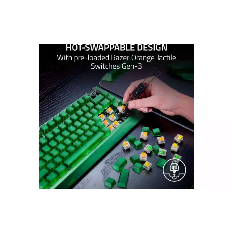Mechanische Tastatur Razer BlackWidow V4, Phantom Green (RZ03-05003300-R3M1)