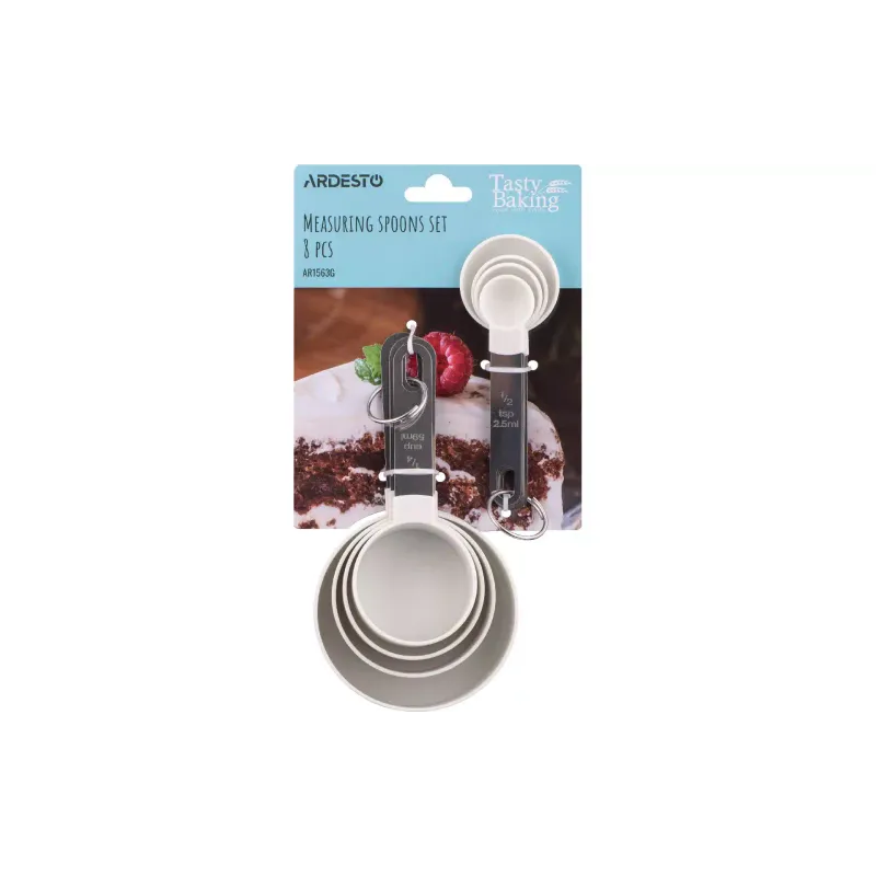 Um conjunto de colheres de medida Ardesto Tasty baking, Gray (AR1563G)