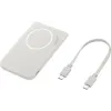 باور بانك Samsung Magnet Wireless Battery 5000 mAh, Light Grey (EB-U2500XJEGWW)