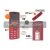 الهاتف المحمول 2E E240 2025, Red (794300867219)