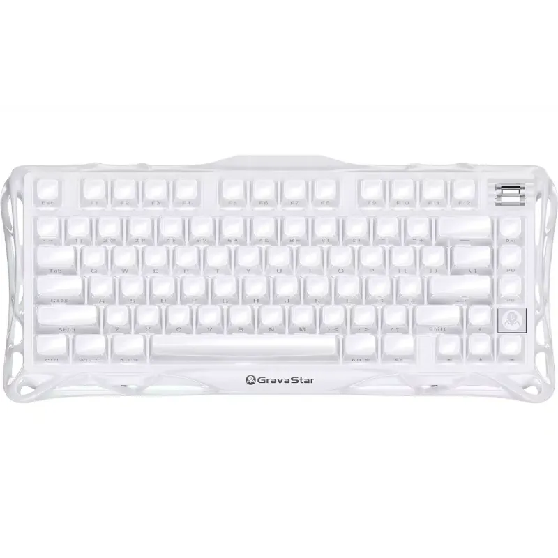 لوحة المفاتيح الميكانيكية GravaStar Mercury K1, Opaline White (GSK1_WHT)