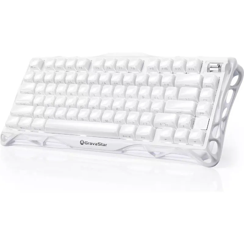 لوحة المفاتيح الميكانيكية GravaStar Mercury K1, Opaline White (GSK1_WHT)