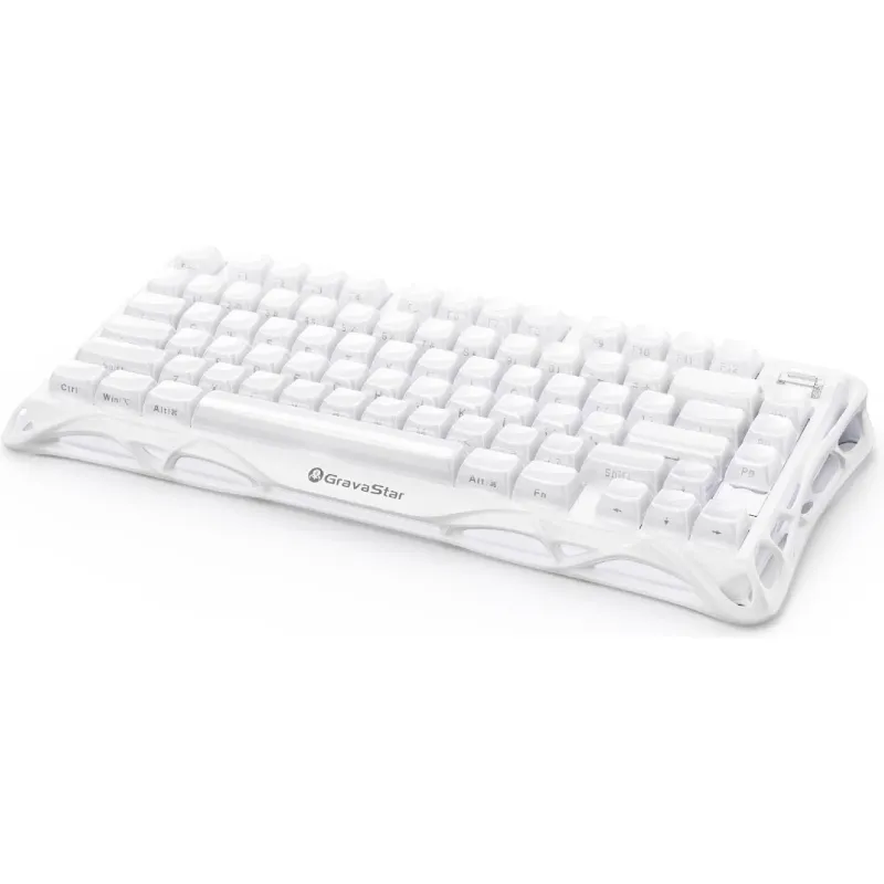 لوحة المفاتيح الميكانيكية GravaStar Mercury K1, Opaline White (GSK1_WHT)