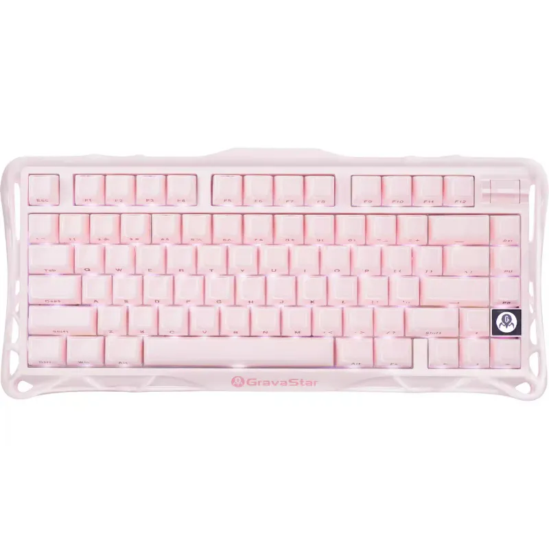 Клавіатура механічна GravaStar Mercury K1 (GSK1_P_PNK), Sakura Pink