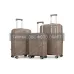 Комплект куфари 2E L+M+S M7969, Champagne (2E-PP-M7969-SET3-CH)