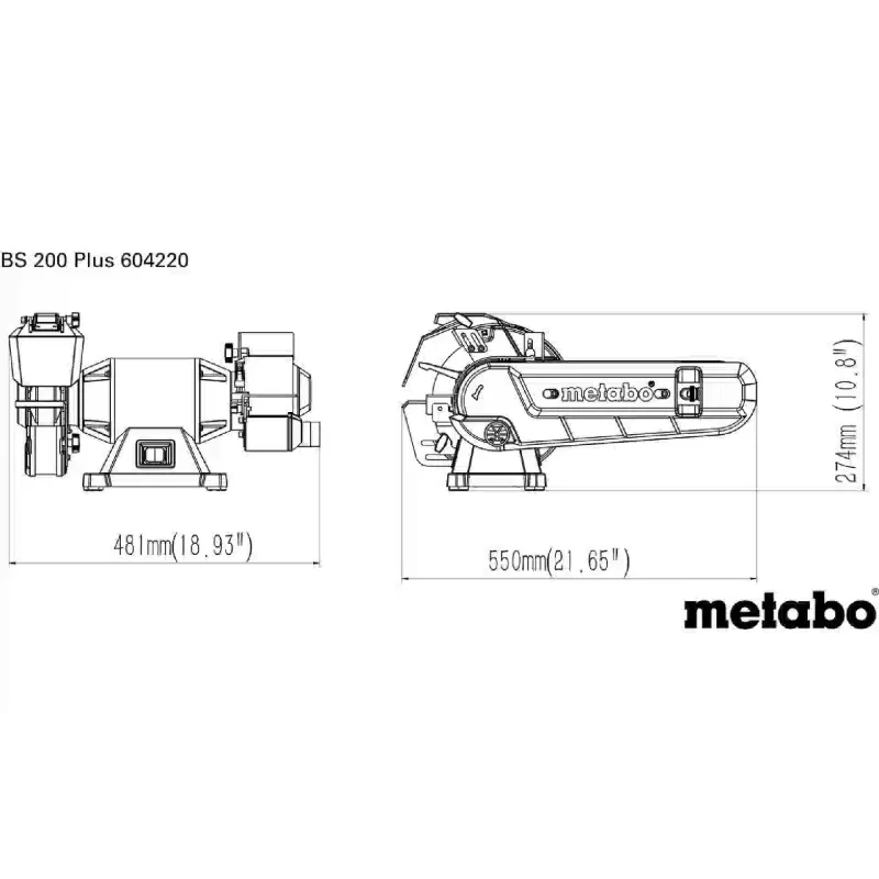 Машина за заточване и шлифоване Metabo DS 125 M (604220000)