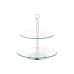 Блюдо 2-х ярусне Ardesto Gemini (AR0948), 25 х 25 х 27 см, Transparent