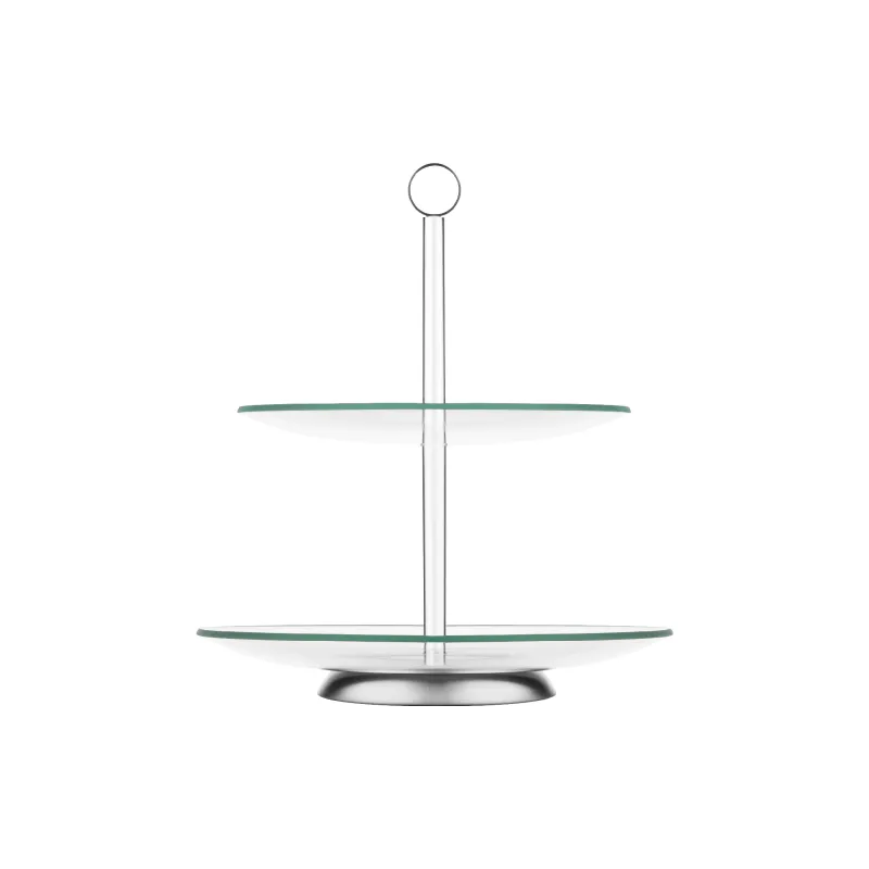 Prato de dois andares Ardesto Gemini, Transparent (AR0948)