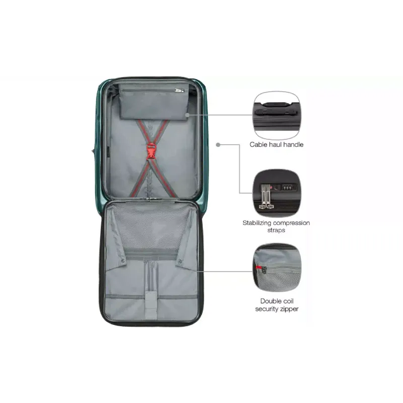 Maleta Wenger Amplix Hardside Carry-On, Deep Lake (653325)