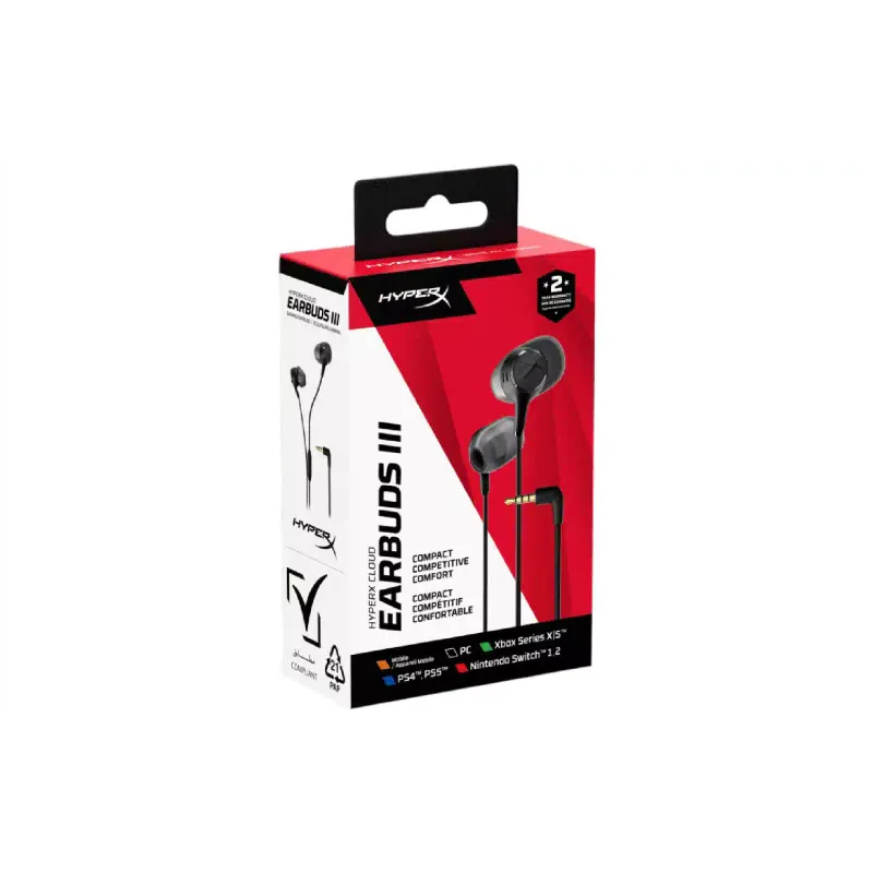 Гарнитура HyperX Cloud Earbuds III, 3.5 мм (BN7R9AA)