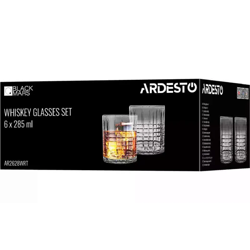 كأس الويسكي Ardesto Aquila Rotate, Transparent (AR2628WRT)