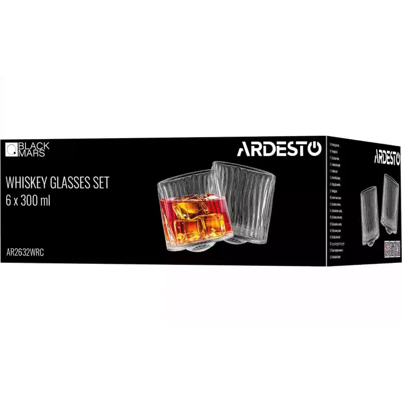 كأس الويسكي Ardesto Ara Rotate Сlumsy, Transparent (AR2632WRC)