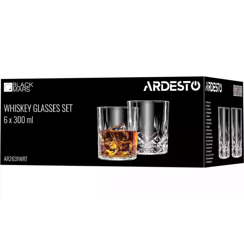 Чаша за уиски Ardesto Polaris Rotate, Transparent (AR2631WRT)