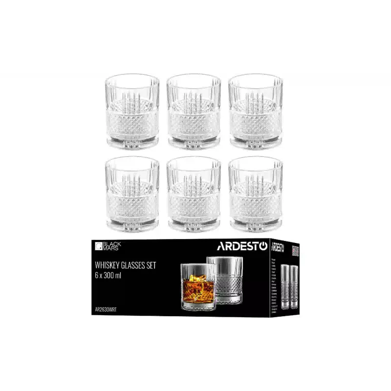 Чаша за уиски Ardesto Draco Rotate, Transparent (AR2630WRT)