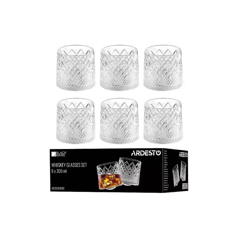 copo de uísque Ardesto Lyra Rotate Сlumsy, Transparent (AR2630WRC)
