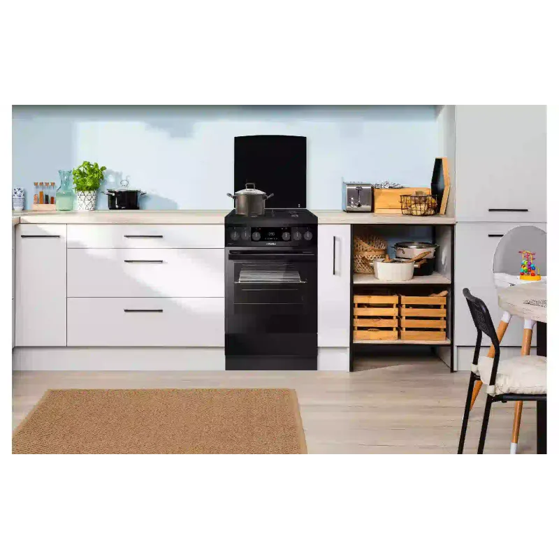 Плита комбінована Hansa (FCMM693291), 77 л, чувун, Black