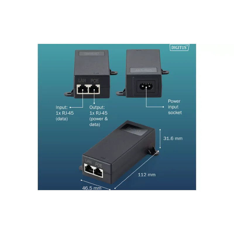 حاقن PoE Digitus (DN-95104-1)