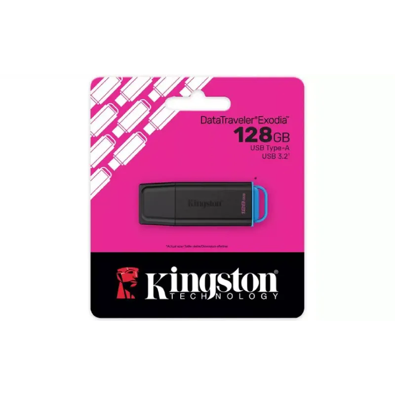 محرك أقراص USB Kingston DataTraveler Exodia, Black/Blue (DTXG2/128GB)