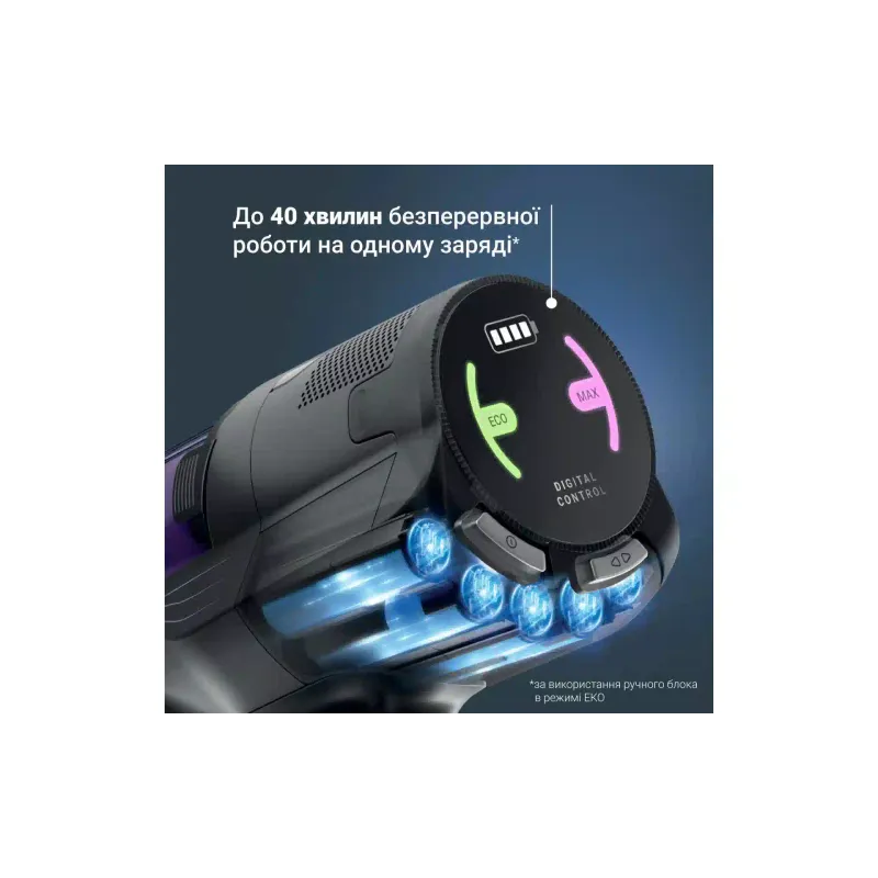 Cordless vacuum cleaner Rowenta X-Pert 5.80 (RH5A31E0), 440 ml, 150 W, Black