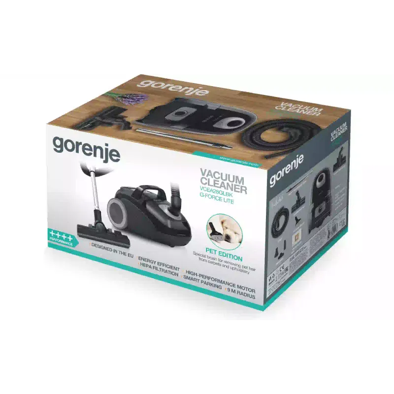 مكنسة كهربائية Gorenje, Black (VCEA28GLBK)