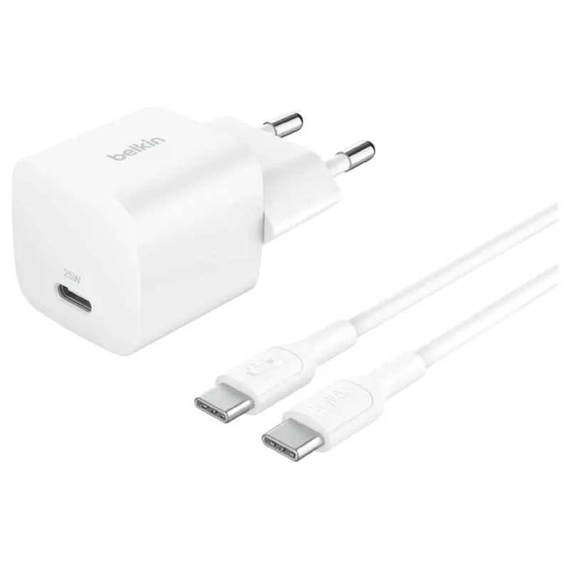 Зарядний пристрій Belkin (WCA012KQ1MWH-B6), 25 Вт, White