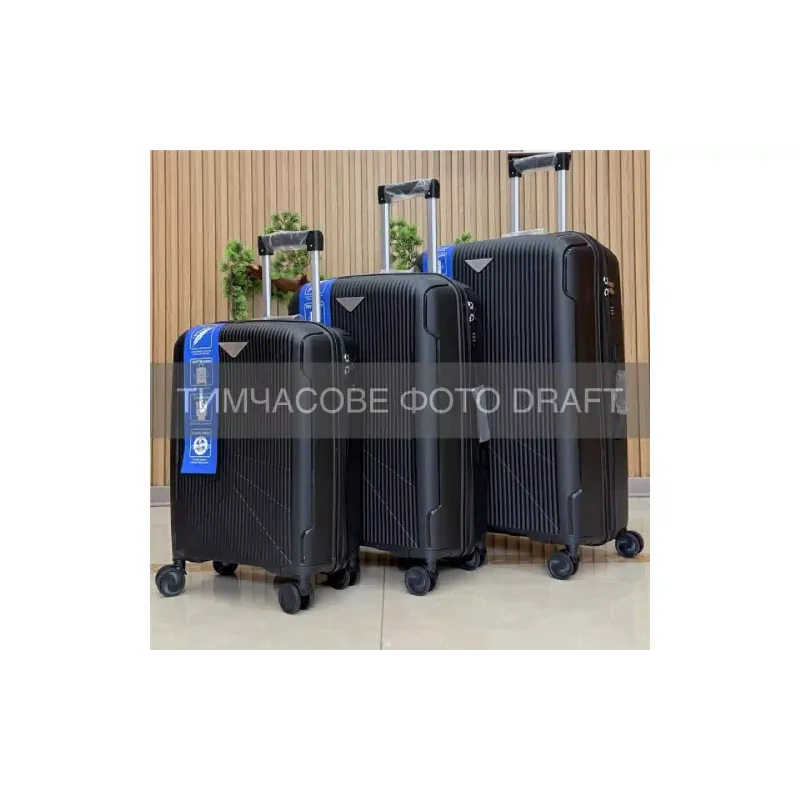 Комплект куфари 2E L+M+S M7978, Black (2E-PP-M7978-SET3-BK)