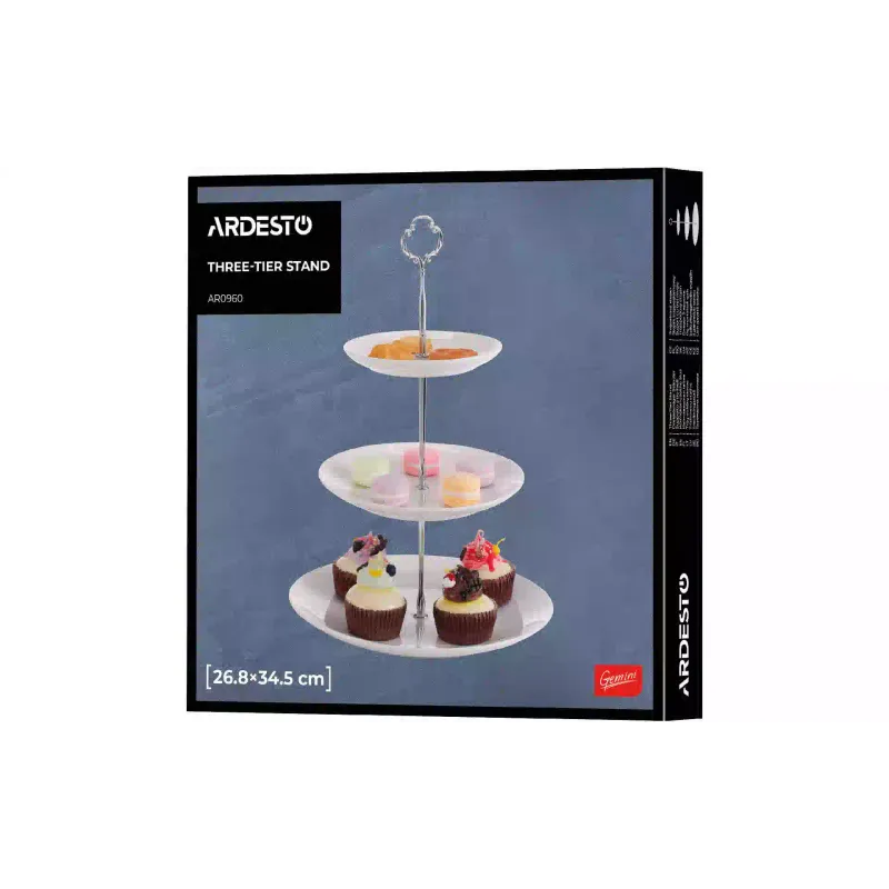 3-stöckige Schale Ardesto, White (AR0960)