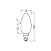 Лампа світлодіодна Osram LED B60 (4099854545306), E27