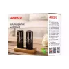 Набор для соли и перца на подставке Ardesto Midori, 8.5 см, керамика/бамбук, 3 шт (AR0965)